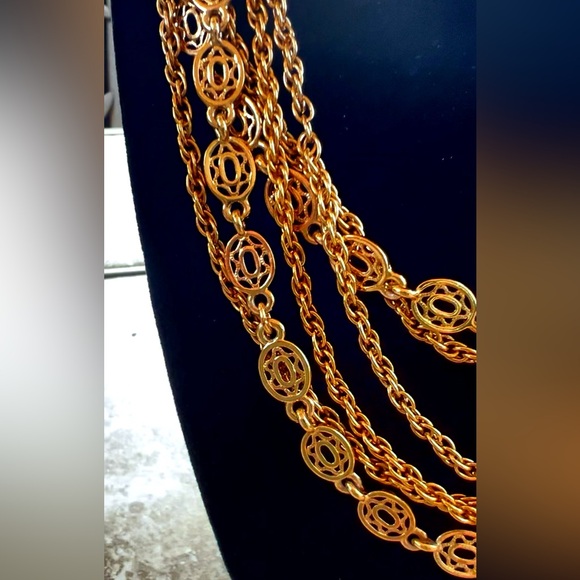 MONET © Gold-tone Triple Rope Chain 52"L Necklace ࿎࿎࿎ - Picture 5 of 7